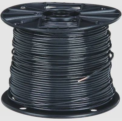 10-19 STRANDED CU THHN BLACK 500ft ROLL - 22973201