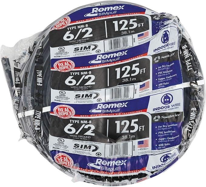 6/2 ROMEX CU NM-B w/ GROUND 125ft - 28894402