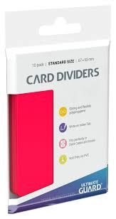 Ultimate Guard CARD DIVIDERS - red