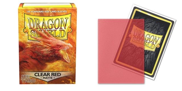 11043 - Dragon Shield -  Clear Red  - Matte - Standard
