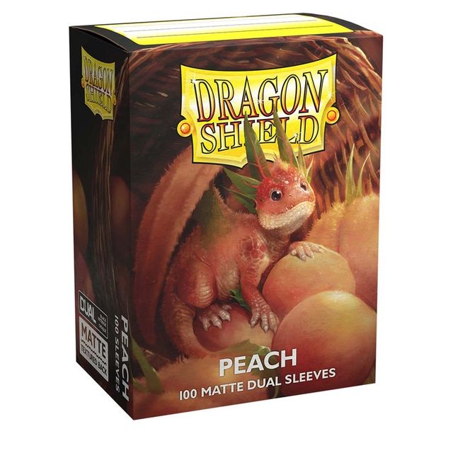 15053 - Dragon Shield - Peach - Dual Matte - Standard