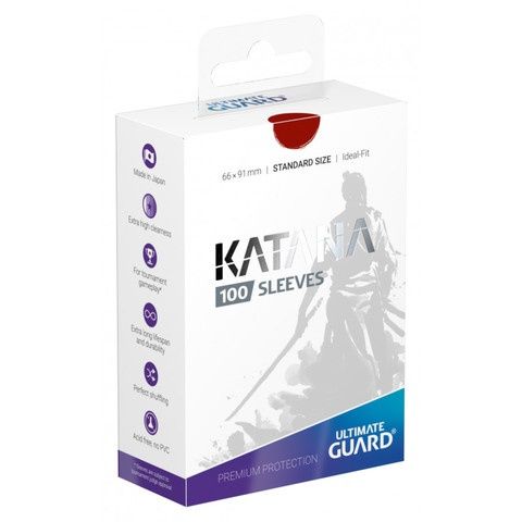 Ultimate Guard - Katana Sleeves - Standard Size - Red - 010109