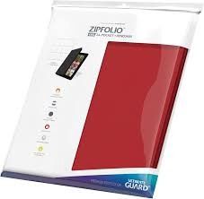 12-Pocket Quadrow Flex Folio Red