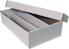 Cardboard Box 2400 card with Lid - 3 row