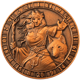 Dice Coins - d20 Female Druid