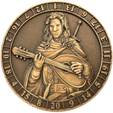 Dice Coins - d20 Male Bard