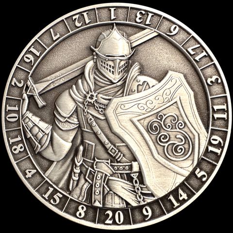Dice Coins - d20 Paladin