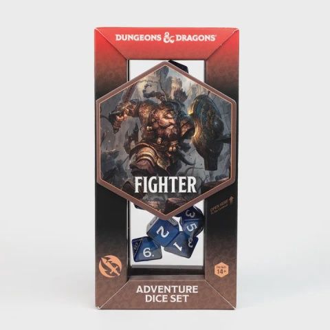 Dungeons &amp; Dragons Adventure Dice Set - Fighter: Blue
