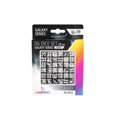 Gamegenic - Galaxy Series - Moon - D6 Dice Set 12mm (36pcs) - GGS50024M