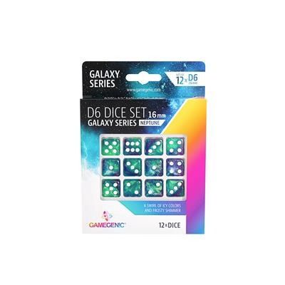 Gamegenic - Galaxy Series - Neptune - D6 Dice Set 16mm (12pcs) - GGS50018M