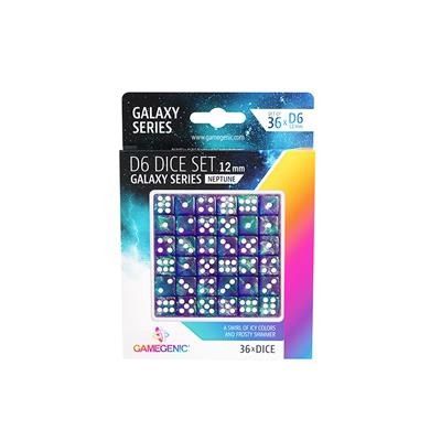 Gamegenic - Galaxy Series - Neptune - D6 Dice Set 12mm (36pcs) - GGS50023M
