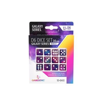 Gamegenic - Galaxy Series - Nebula - D6 Dice Set 16mm (12pcs) - GGS50022M