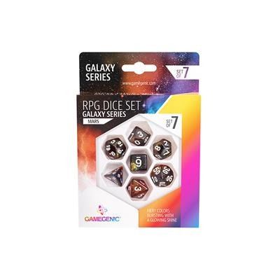 Gamegenic Galaxy Series - Mars - RPG Dice Set (7pcs) GGS50015M