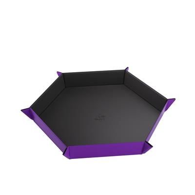 Gamegenic Magnetic Dice Tray Hexagonal Black/Purple - GGS60059M