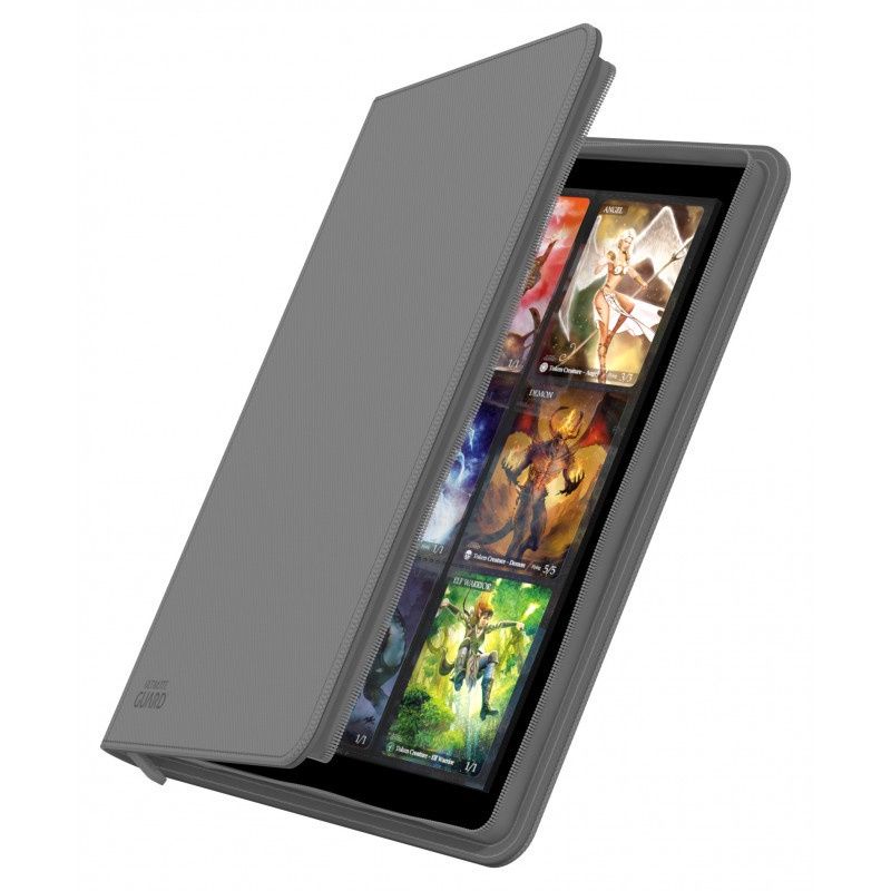 9-Pocket Zipfolio Xenoskin Grey
