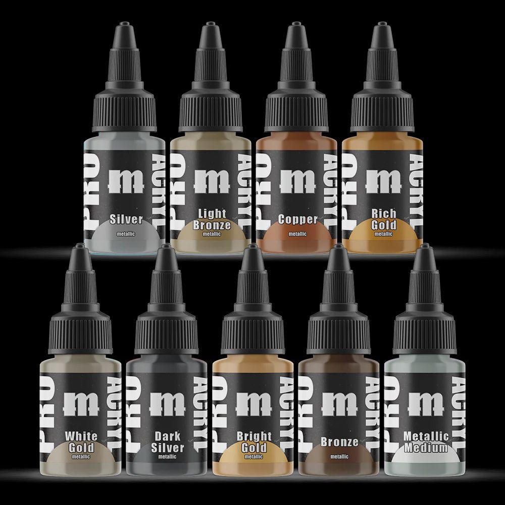 Pro Acryl Paint Set Metallics Expansion