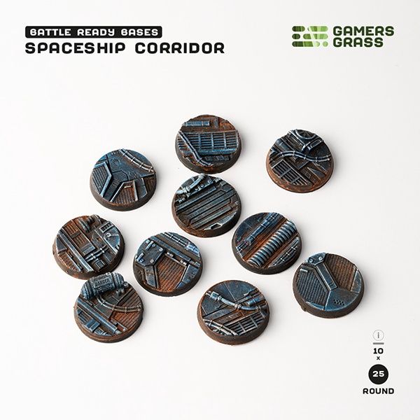 Battle Ready Bases - Spaceship Corridor 25mm x 10