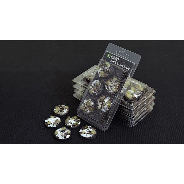 Battle Ready Bases - Winter 40mm x 5