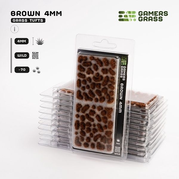 Brown 4mm Tuft - Wild