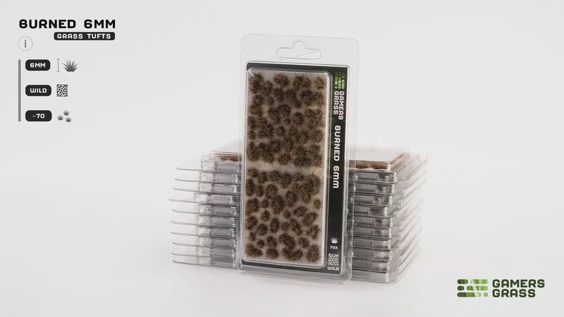 Burned 6mm Tuft - Wild