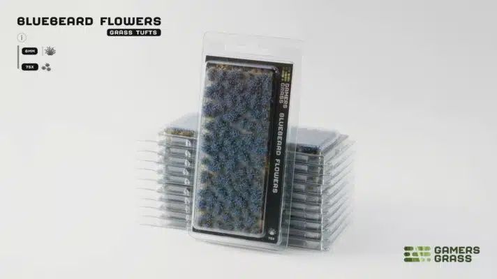 Blue Flowers 6mm Tuft - Wild