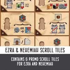 Ezra &amp; Nehemiah Scroll Tiles