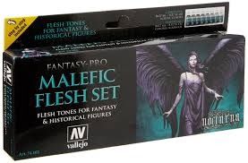 Vallejo: Fantasy Pro: Malefic Flesh Set (8)