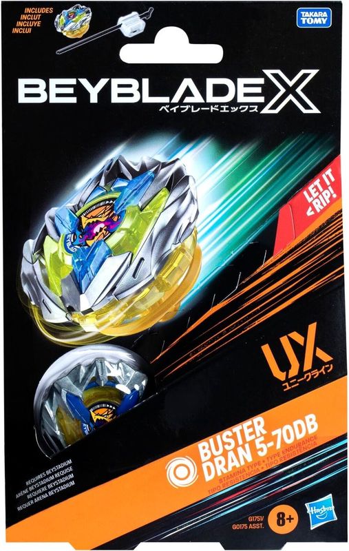 Beyblade X Buster Dran 5-70DBUX Starter Pack Top and Launcher