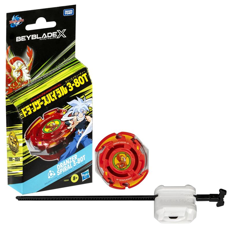 Beyblade X Dranzer Spiral 3-80T Anniversary X-Over with Balance Type Top &amp; Launcher