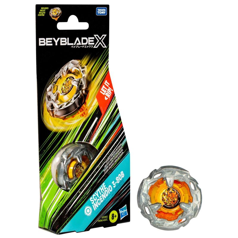 Beyblade X Scythe Incendio 3-80B Top Booster Pack Set