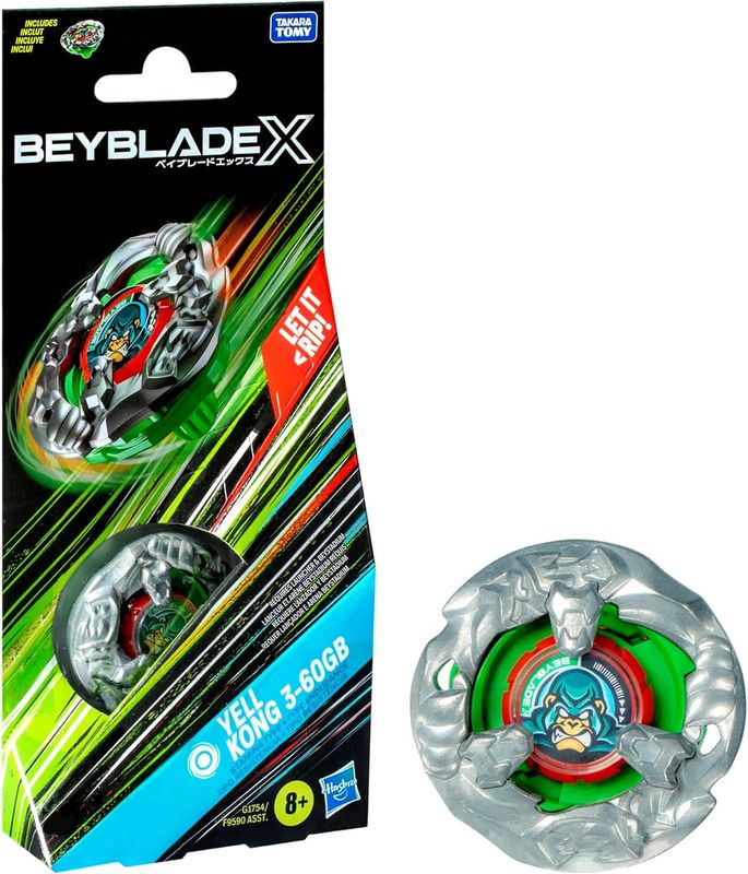 Beyblade X Yell Kong Booster Pack Set with Stamina Type Top