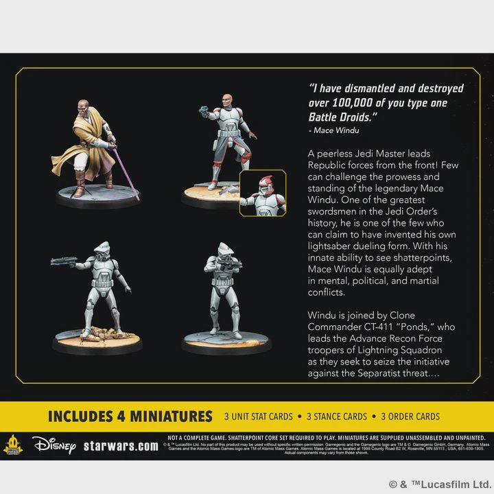 Star Wars: Shatterpoint - This Party&#39;s Over: Mace Windu Squad Pack
