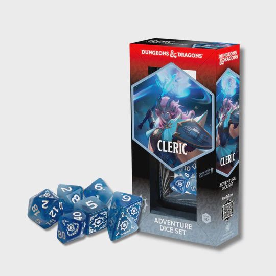 Dungeons &amp; Dragons Adventure Dice - Cleric: White / Blue