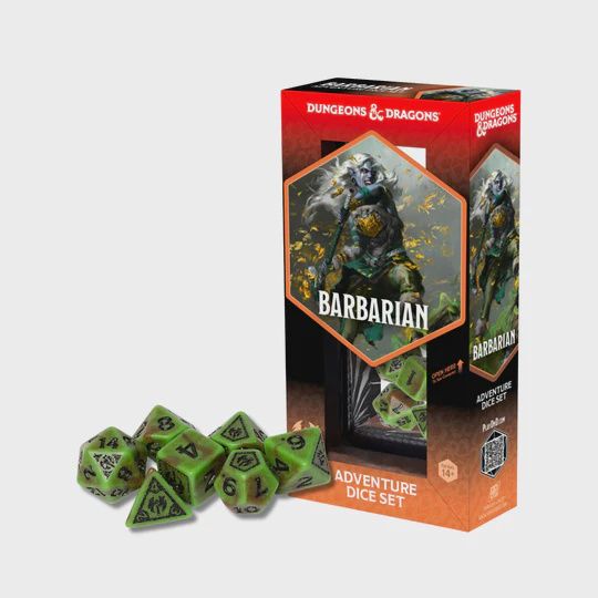 Dungeons &amp; Dragons Adventure Dice - Barbarian: Green / Brown