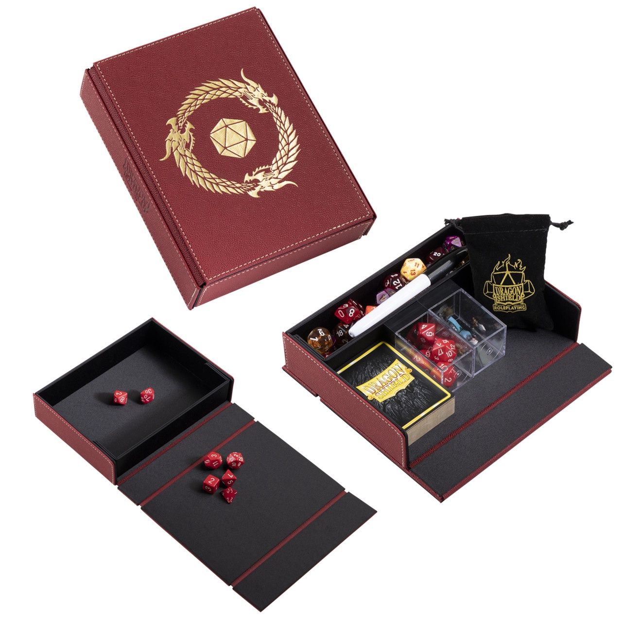 Dragon Shield RPG Dice Companion - Blood Red