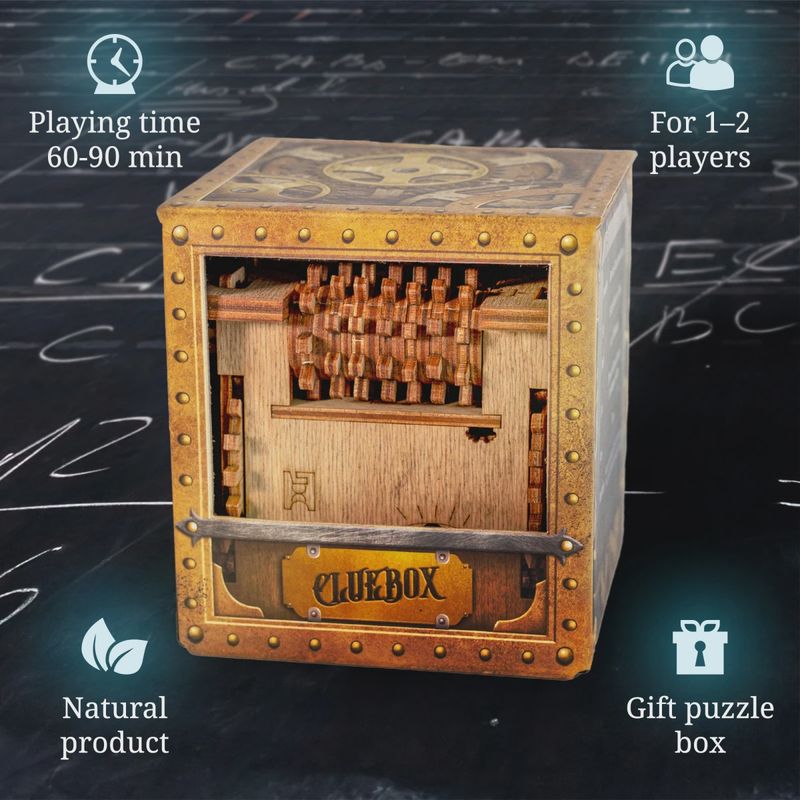 Cluebox - Escape Room in a Box. Schrodinger&#39;s cat