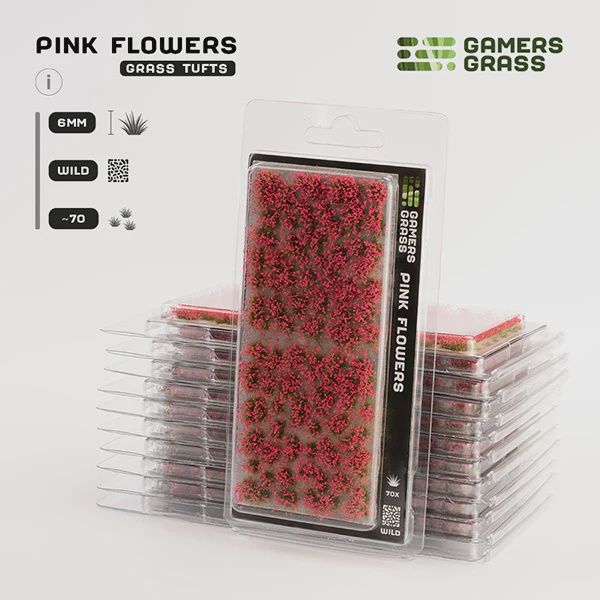 Pink Flowers 6mm - Wild