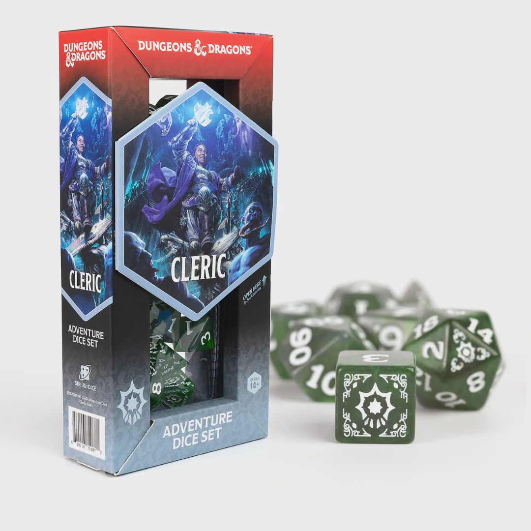 Dungeons &amp; Dragons Adventure Dice - Cleric: Green | Sirius Dice