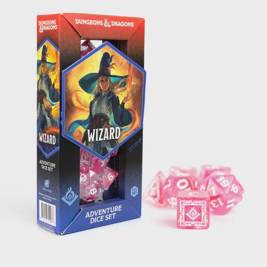 Dungeons &amp; Dragons Adventure Dice - Wizard: Fuchsia