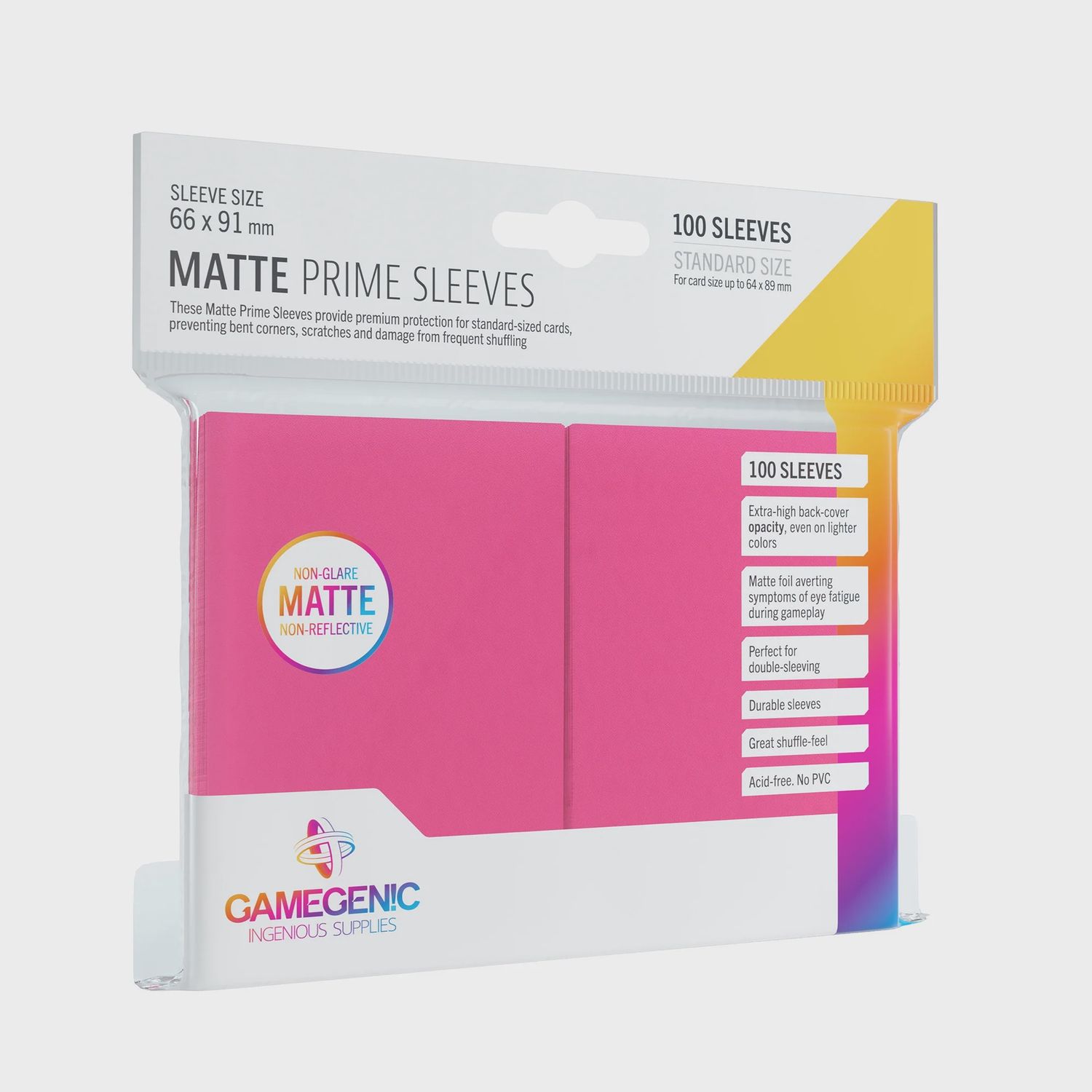 MATTE Prime Sleeves: Pink