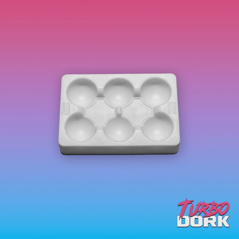 Turbo Dork: Silicon Dry Palette - Small White - TDK055045