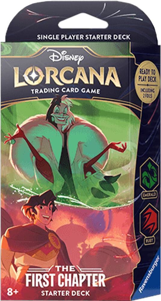 Disney Lorcana: The First Chapter Starter Deck (Emerald &amp; Ruby)