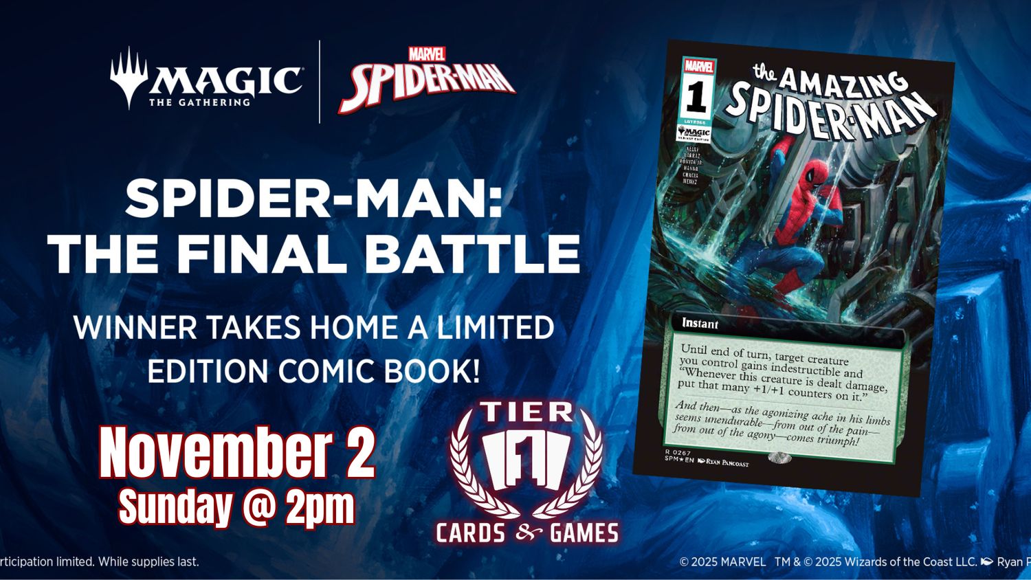 Magic: Spider-Man Final Battle - Sunday, Nov 2
