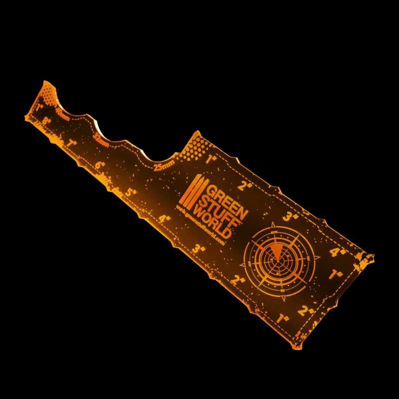 Gaming Measuring Tool - Fluor Orange 8 inches