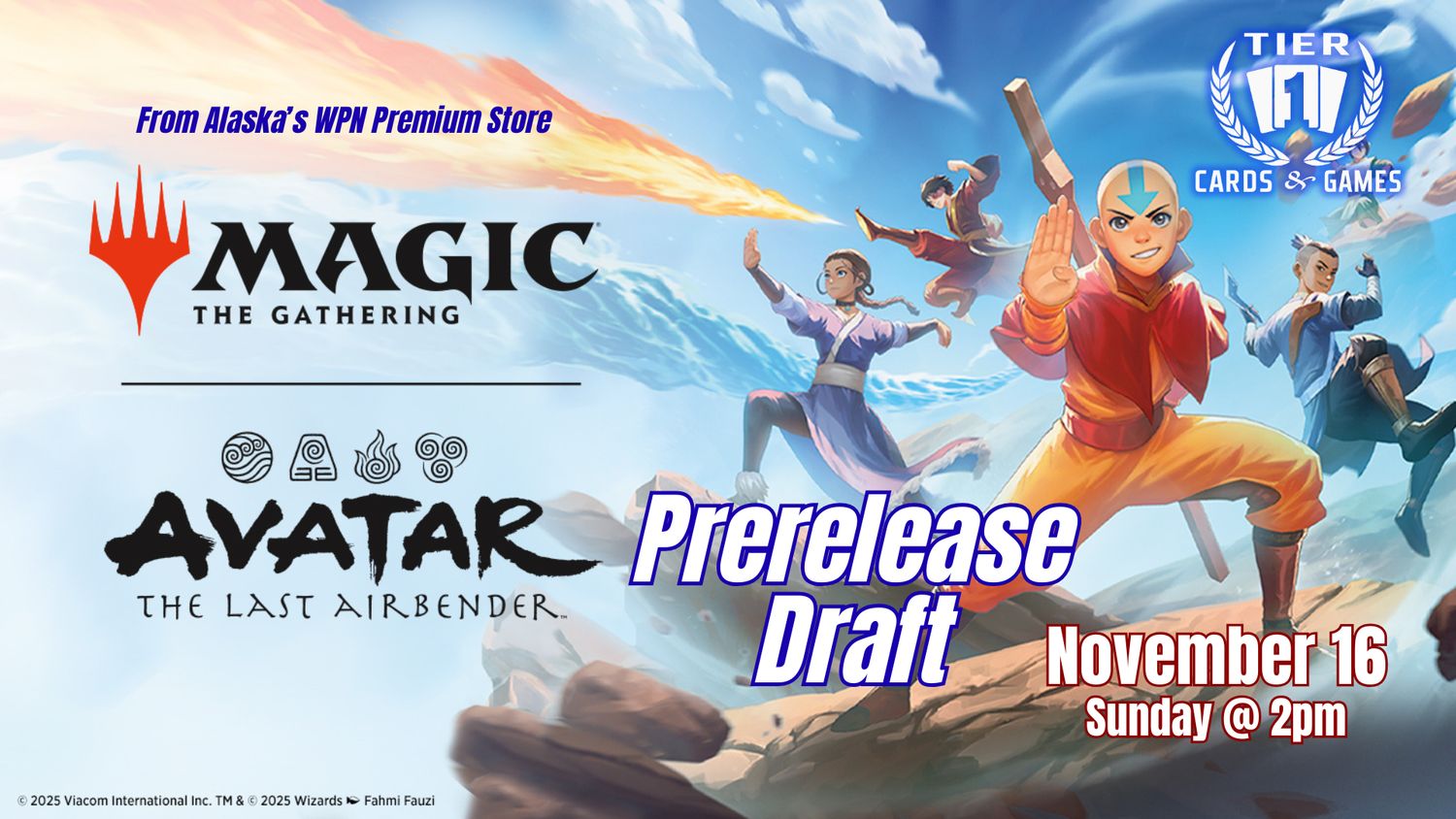 Magic - Avatar: The Last Airbender Prerelease DRAFT - Sunday, Oct 16 at 2:00pm