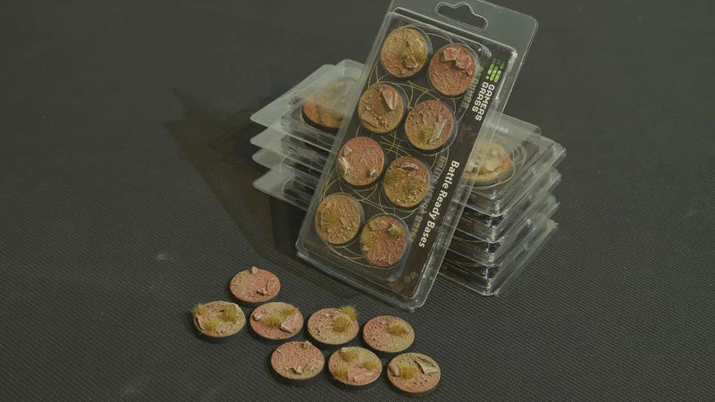 Battle Ready Bases - Badlands 32mm x 8