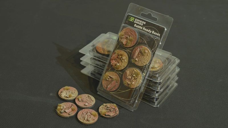 Battle Ready Bases - Badlands 40mm x 5