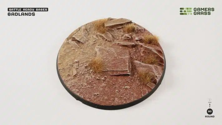 Battle Ready Bases - Badlands 90mm x 1