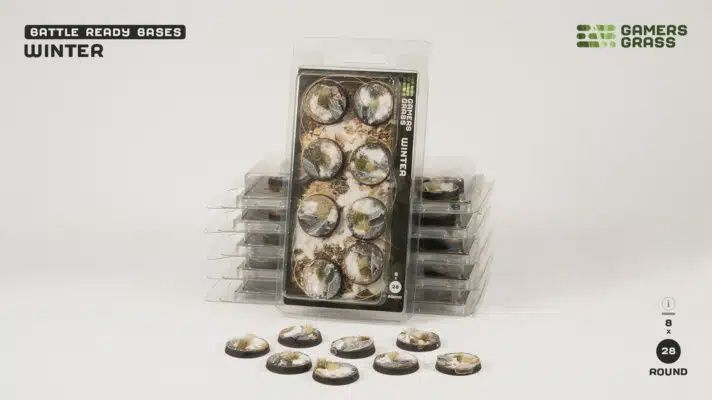 Battle Ready Bases - Winter 28mm x 8