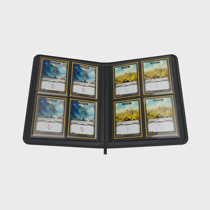 Zip-Up Album 8-Pocket: Black